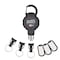 Key-Bak 10-KEY Capacity Retratractable Keychain 3 interchangeable key rings CARABINER attachment, 36" reach 0KM2-32A24 - alternate 1